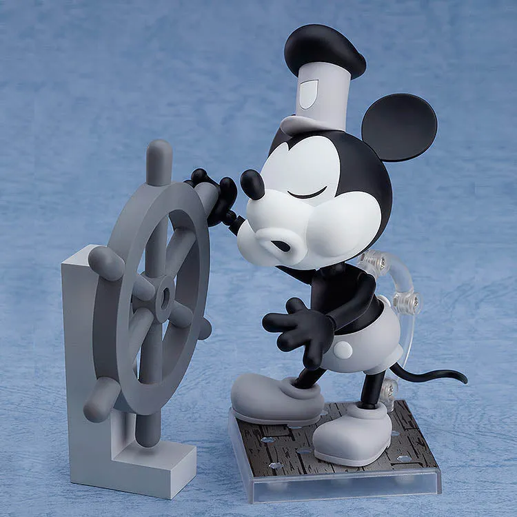 1010a Nendoroid Mickey Mouse Figure: 1928 Ver. (Black & White) - Steamboat Willie