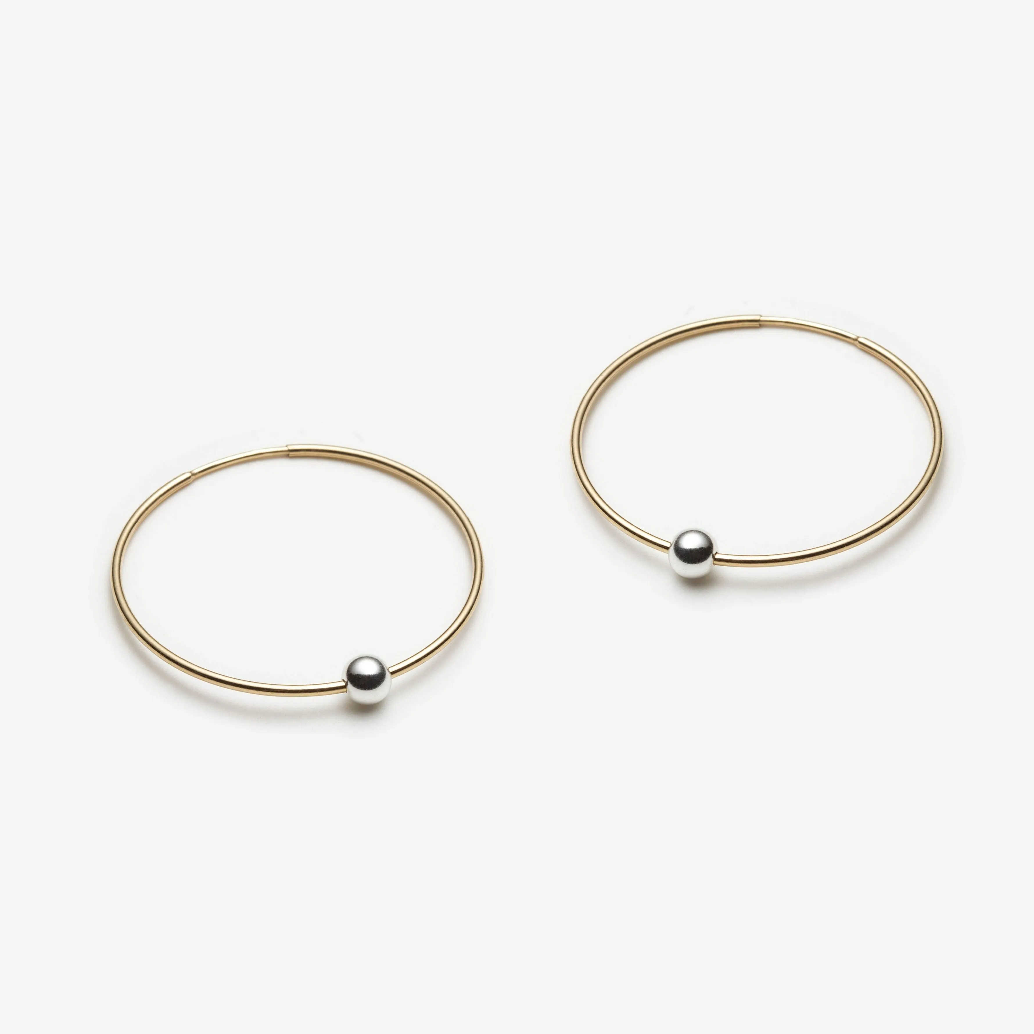 10k Yellow Gold Hoop Earrings - 29mm