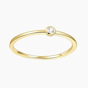 14K Gold Plated Elegant Style Stackable Ring