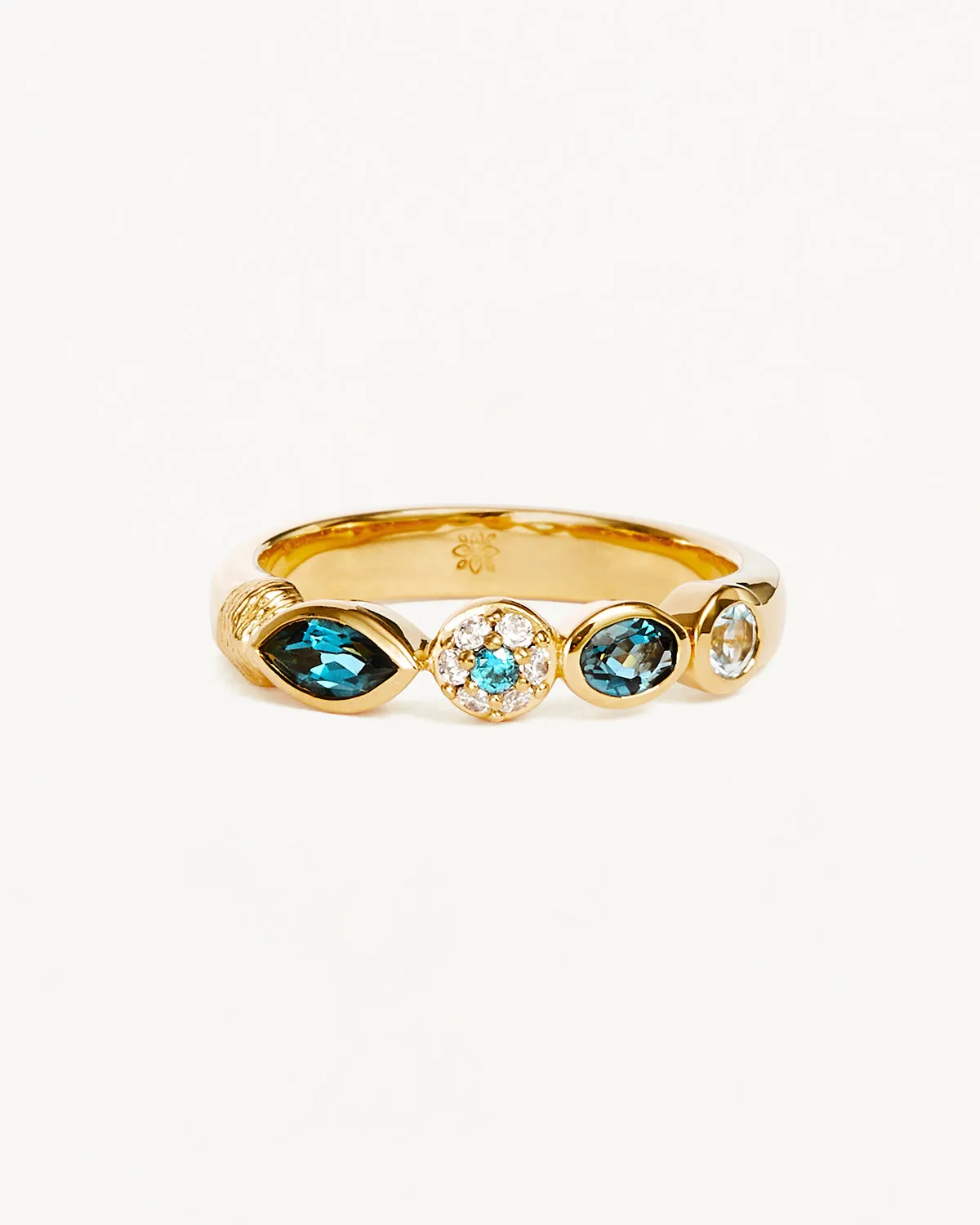 18k Gold Vermeil Protection of Eye Topaz Ring