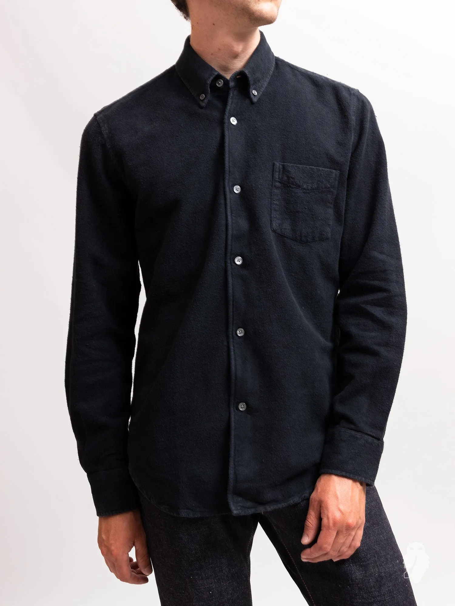 1950s Ultimate Flannel in Mudd Black