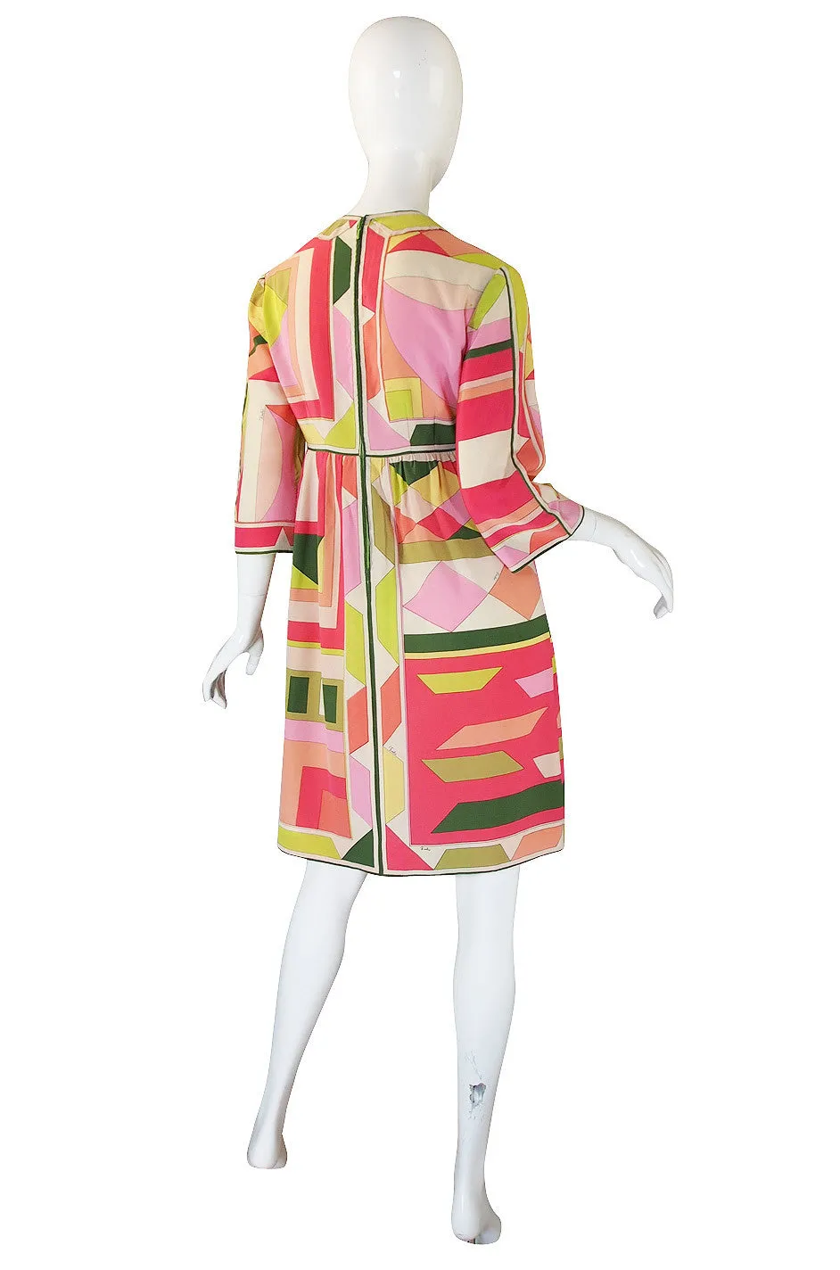 1960s Citrus Silk Emilio Pucci Shift Dress