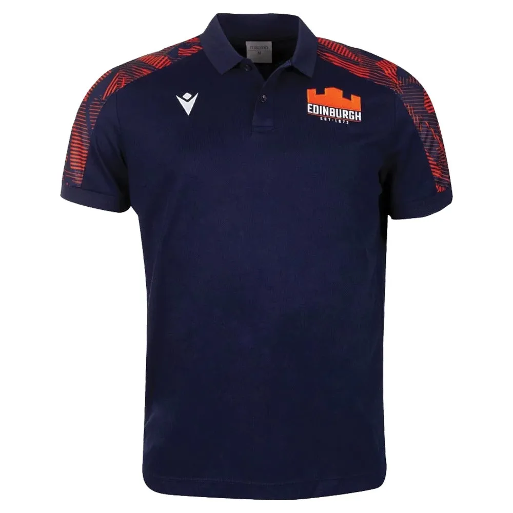 2022-2023 Edinburgh Rugby Cotton Poly Shirt (Navy)