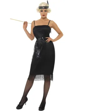 20s Black Flapper Womens Costume