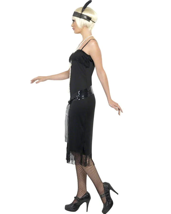 20s Black Flapper Womens Costume