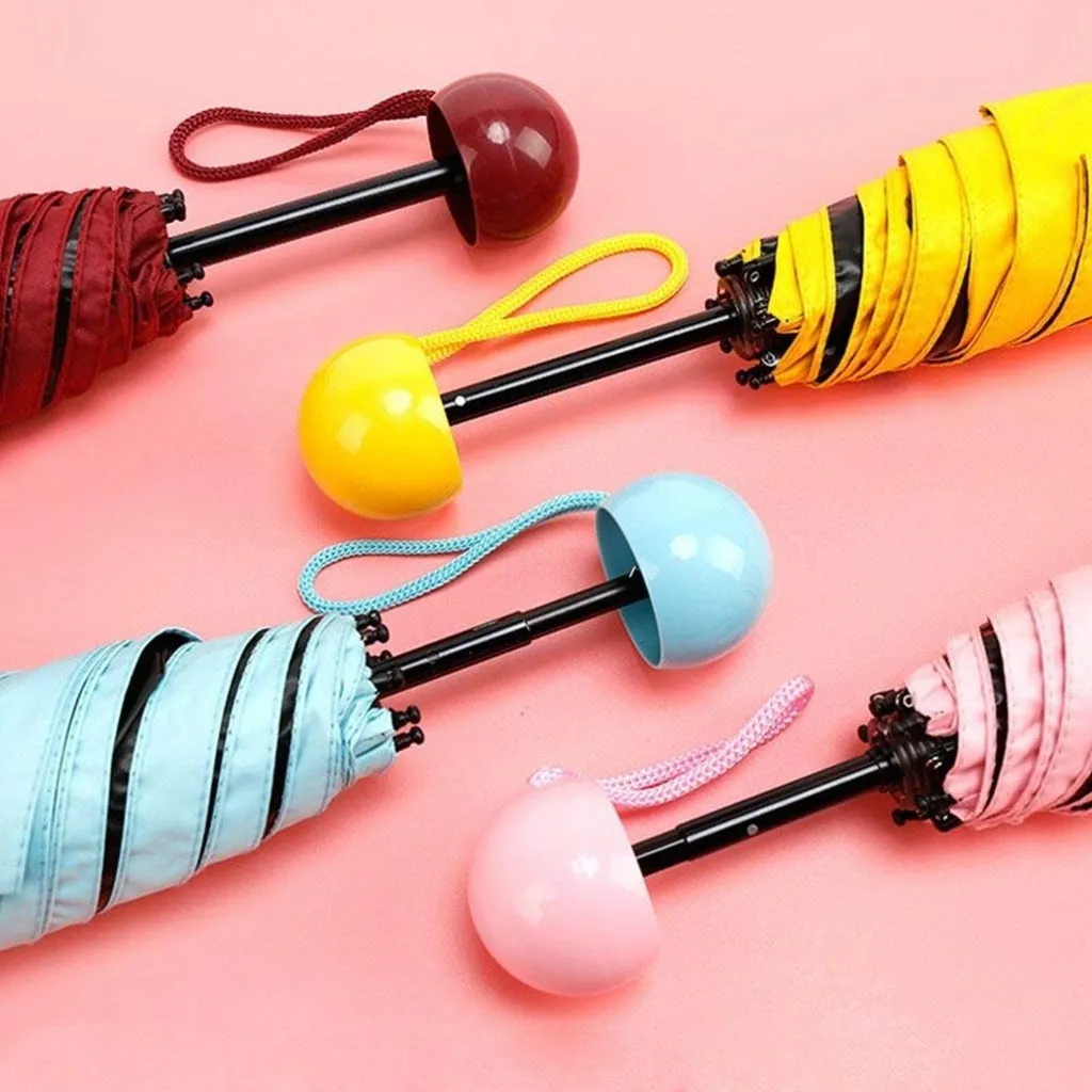 3176 Nylon Fancy Capsule Shape Portable Umbrella