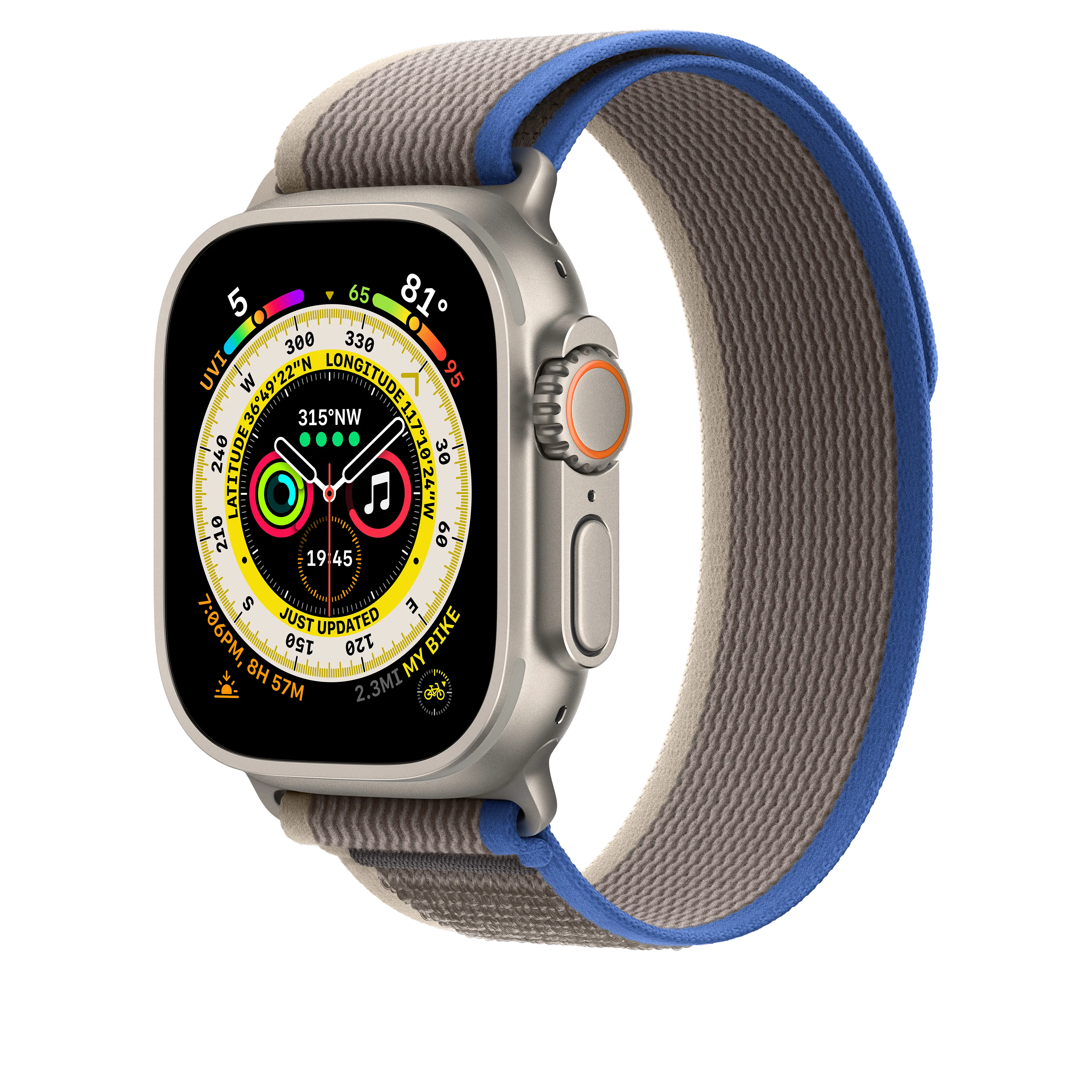 49mm Blue/Gray Trail Loop - S/M