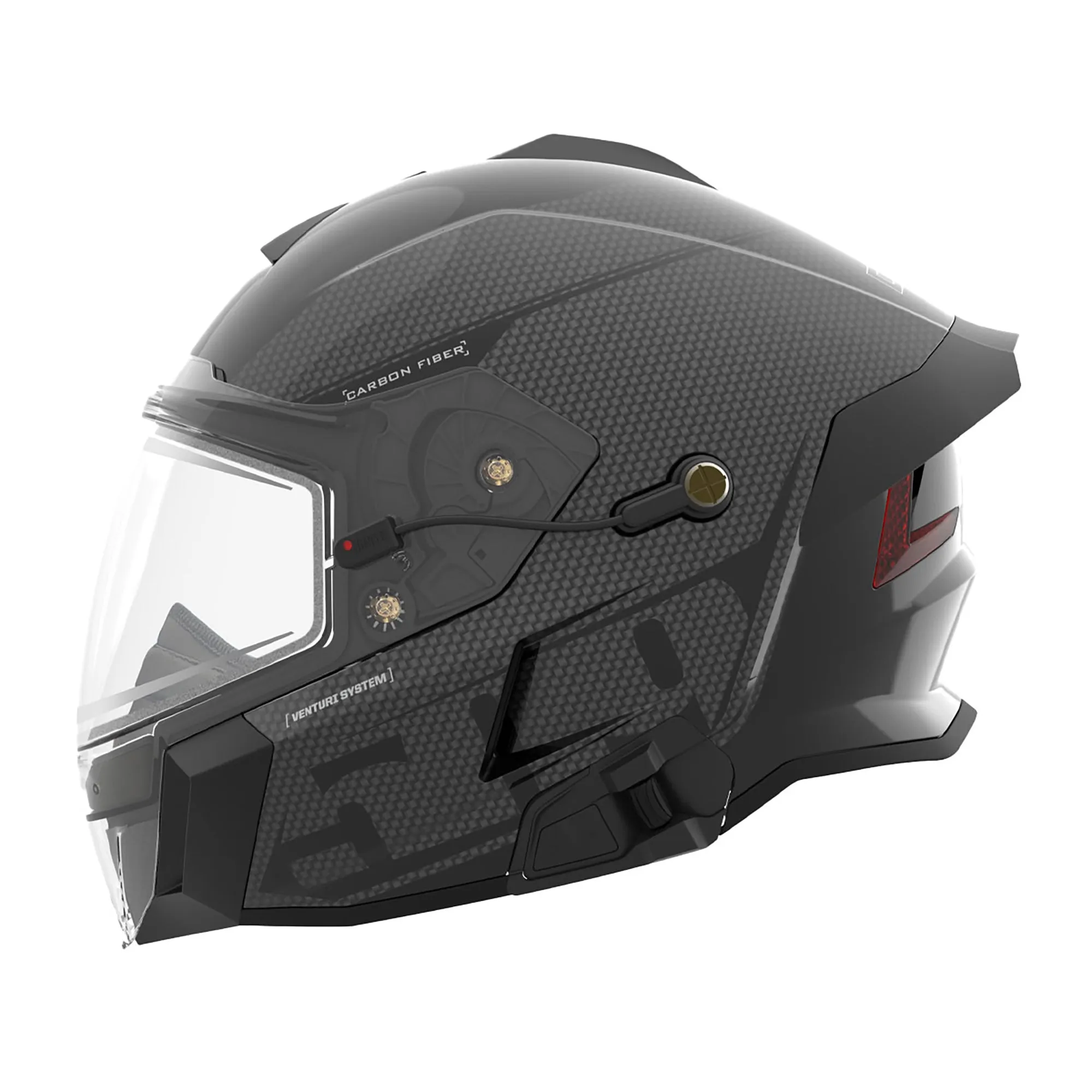 509  Delta V Carbon Commander Snowmobile Helmet Fidlock Electric Shield Black Ops FMVSS