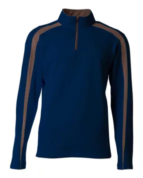 A4 N4005 Spartan Quarter Zip - Navy Graphite