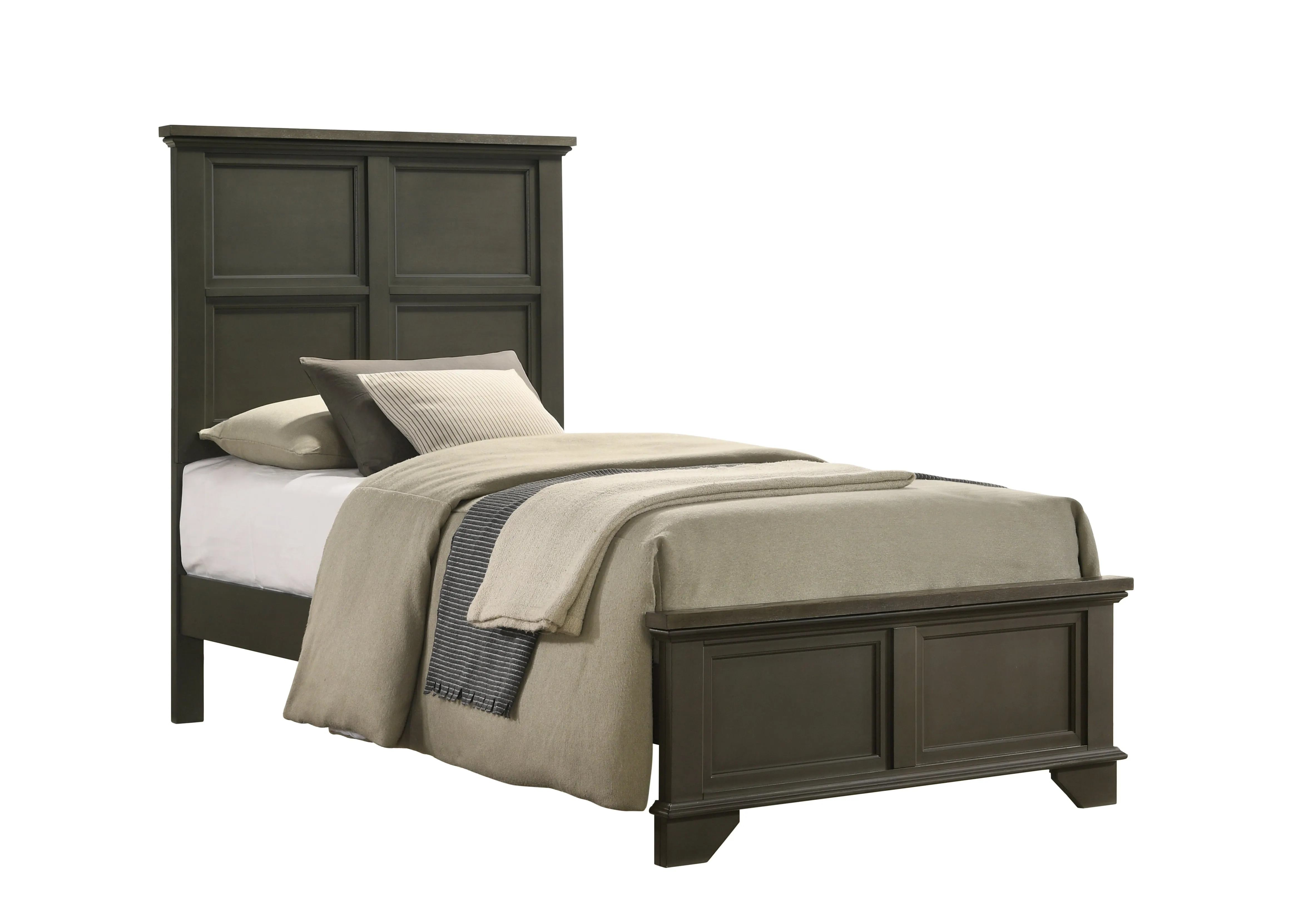 Abigail 5-Piece Twin Bedroom Package - Grey