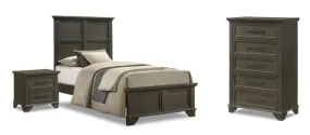 Abigail 5-Piece Twin Bedroom Package - Grey