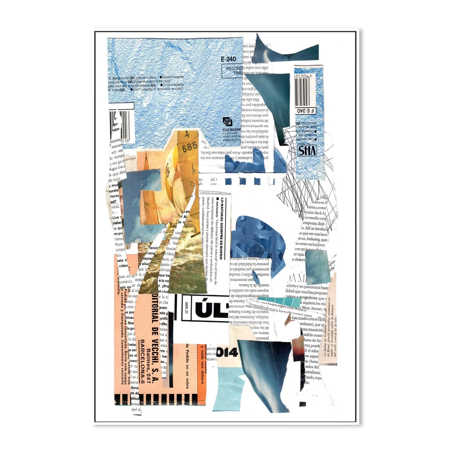 Abstract Collage, Style E , By Ekaterina Lukovnikova