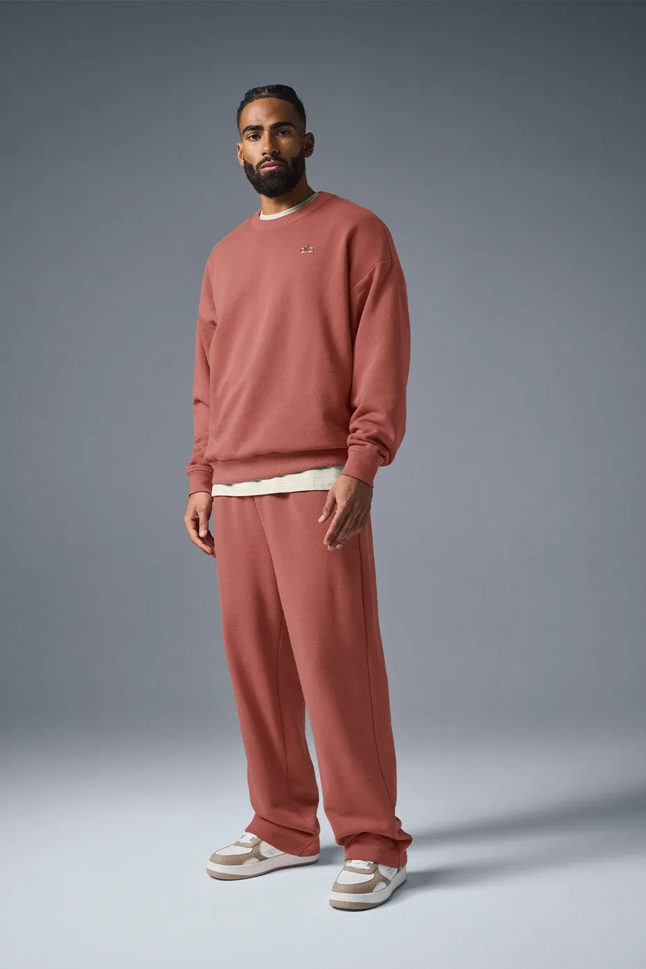 Accolade Straight Leg Sweatpant - Soft Terracotta