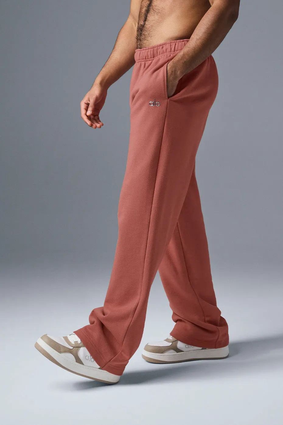 Accolade Straight Leg Sweatpant - Soft Terracotta