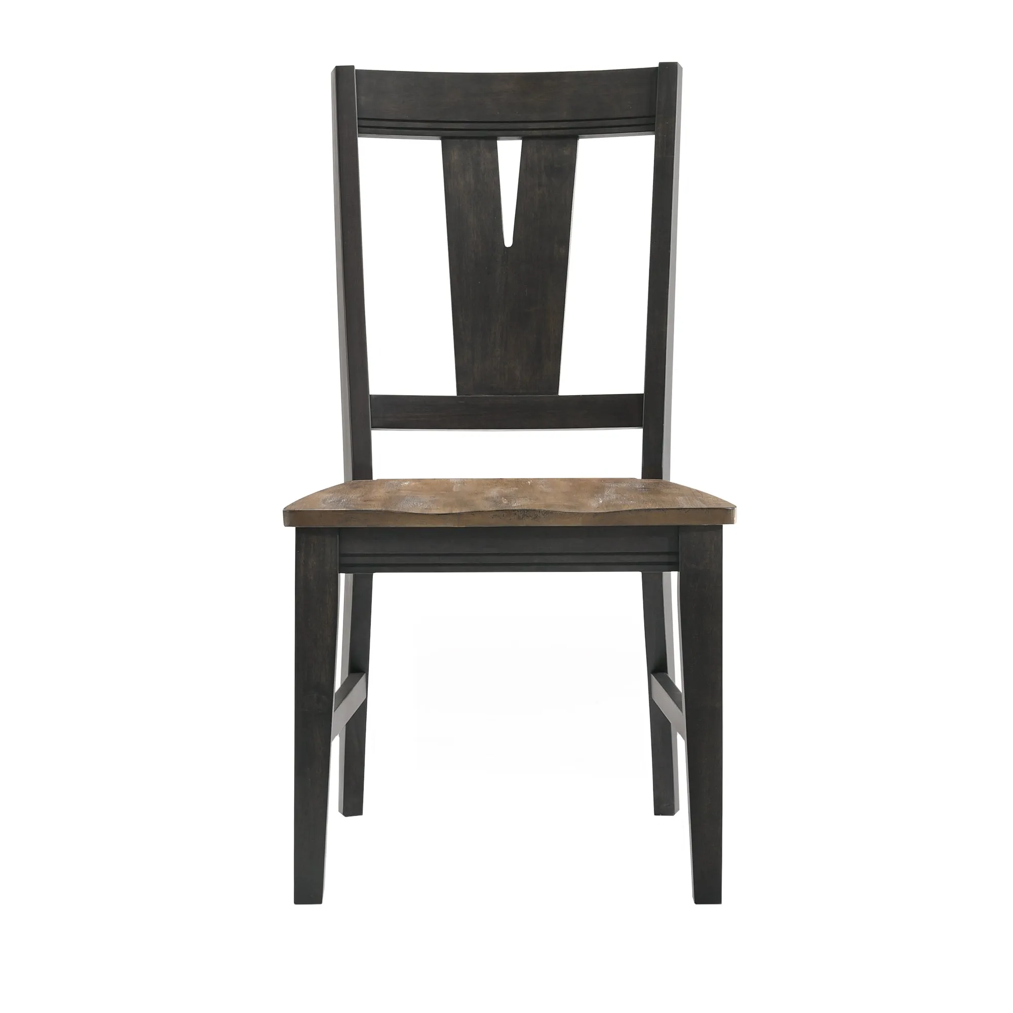 Addie Splat-Back Dining Chair - Brown