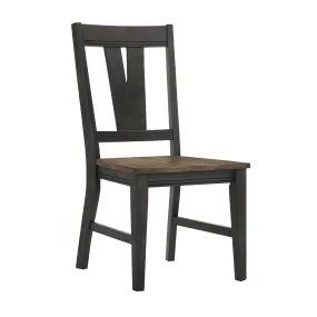 Addie Splat-Back Dining Chair - Brown