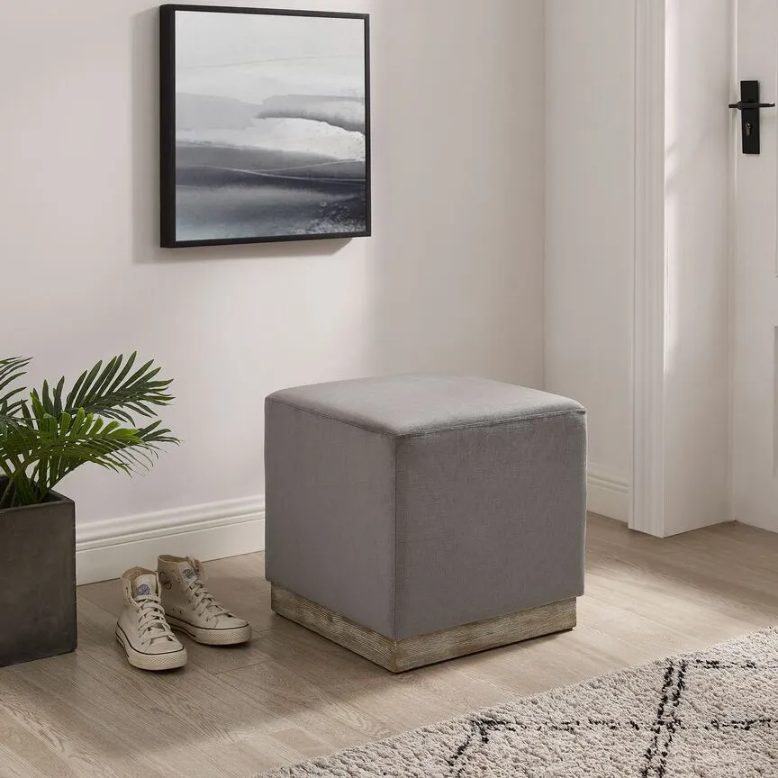 Adele Ottoman - Grey