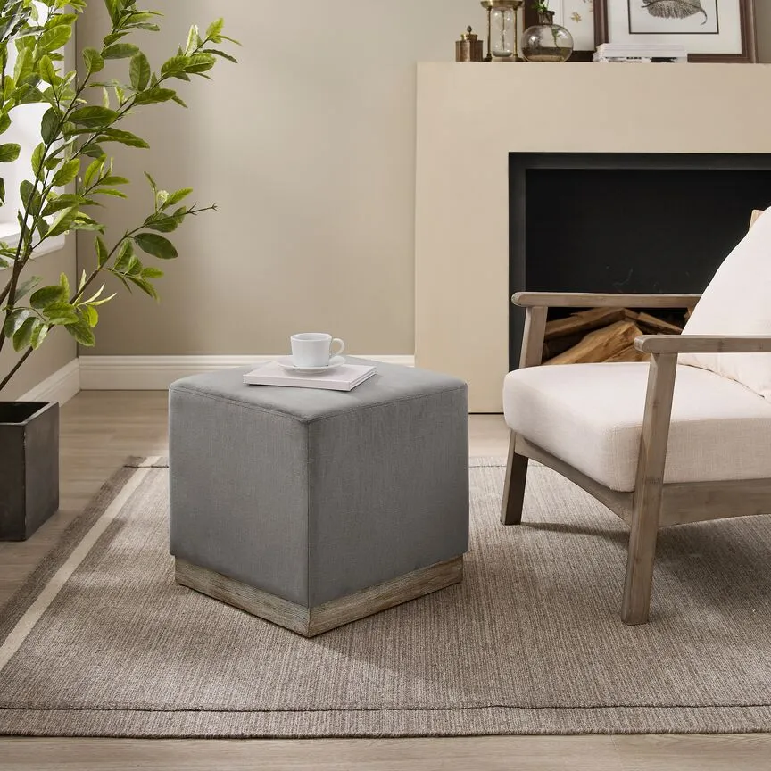 Adele Ottoman - Grey