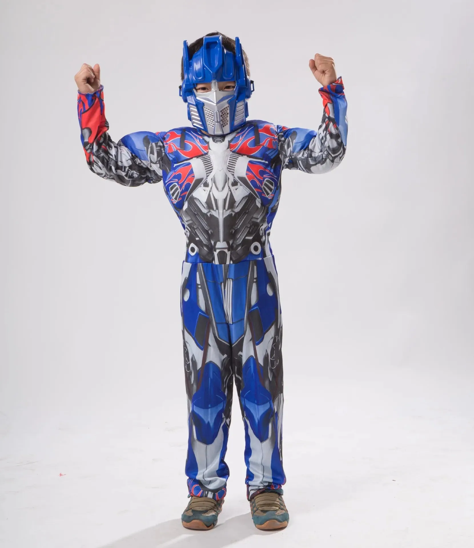 Adorable Kids Optimus Prime Muscle Costume Superhero Kid Costume