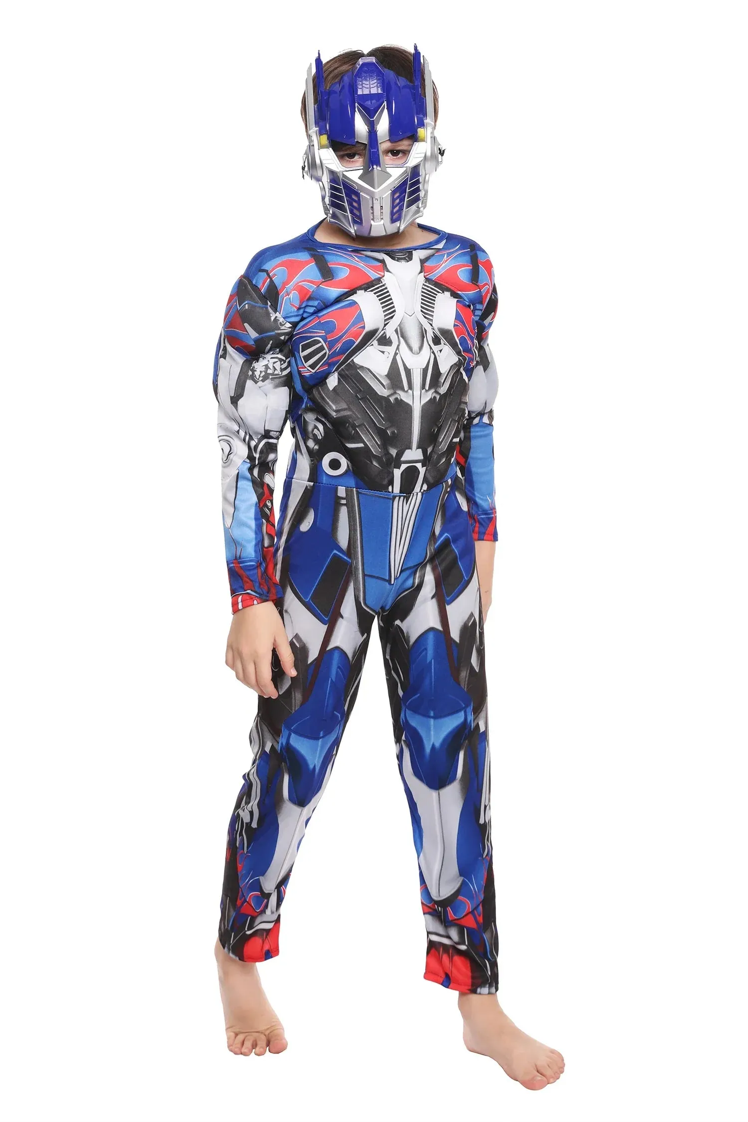 Adorable Kids Optimus Prime Muscle Costume Superhero Kid Costume