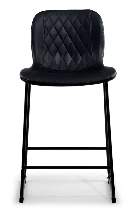 Adrien Upholstered Counter Height Stool - Black