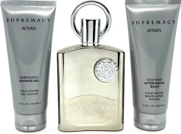 Afnan Supremacy Silver 3 Piece Gift Set