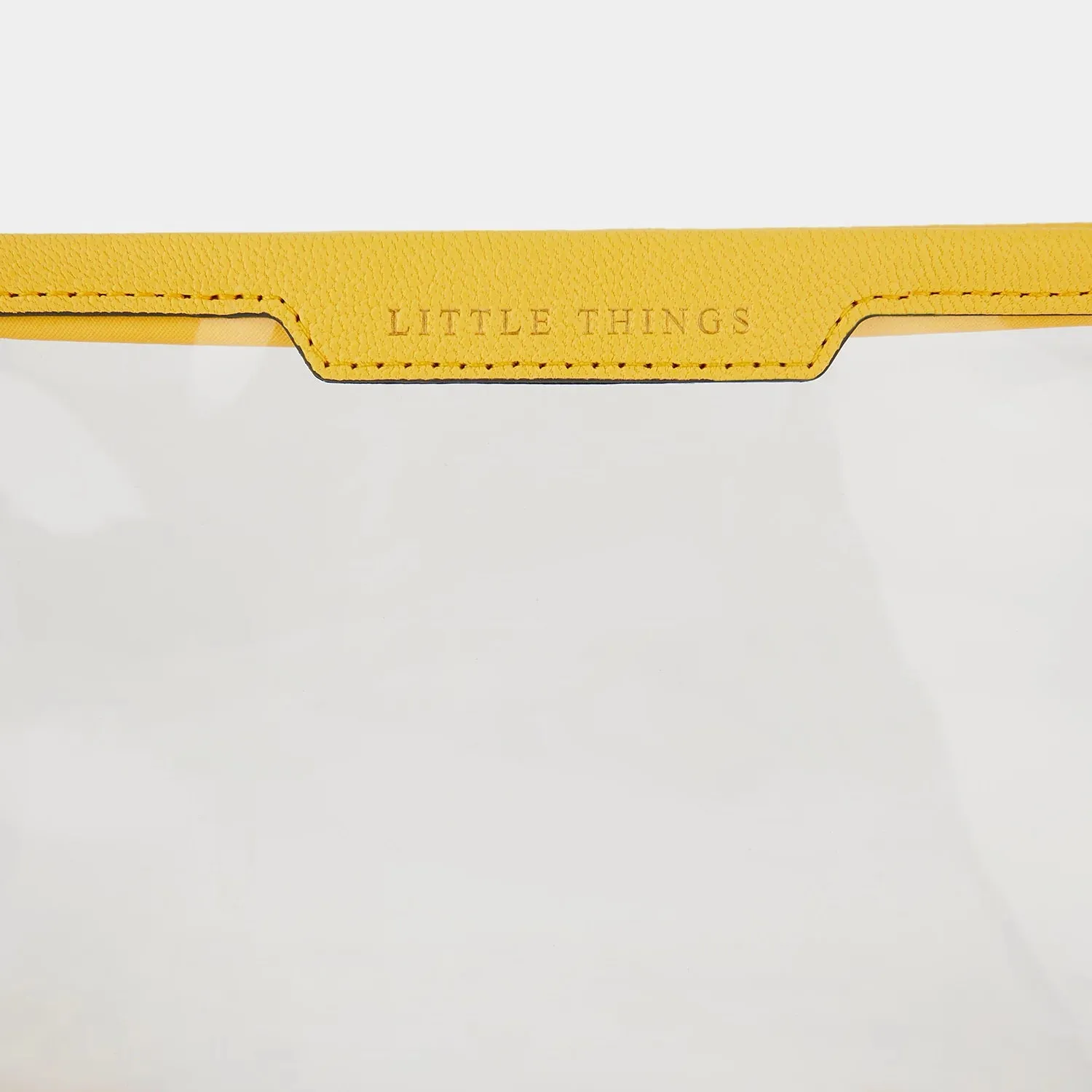 AH Little Things Pouch in Clear, Yellow