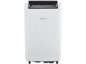 Aire acondicionado portátil - Hisense APH12QC, 2923 fg/h, 3 velocidades, Bomba de calor, 24 m², Kit Ventana, Mando a distancia, WiFi, Blanco