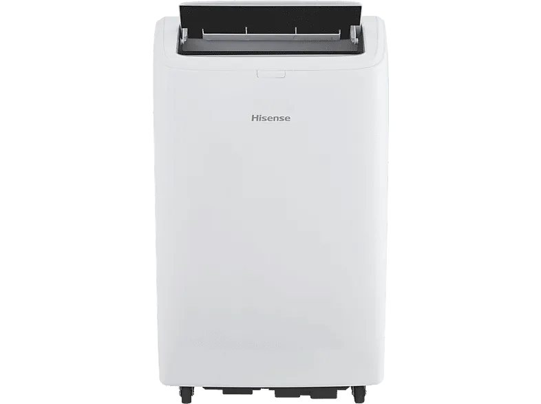 Aire acondicionado portátil - Hisense APH12QC, 2923 fg/h, 3 velocidades, Bomba de calor, 24 m², Kit Ventana, Mando a distancia, WiFi, Blanco