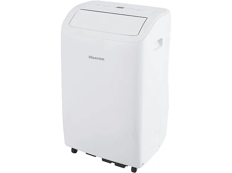 Aire acondicionado portátil - Hisense APH12QC, 2923 fg/h, 3 velocidades, Bomba de calor, 24 m², Kit Ventana, Mando a distancia, WiFi, Blanco