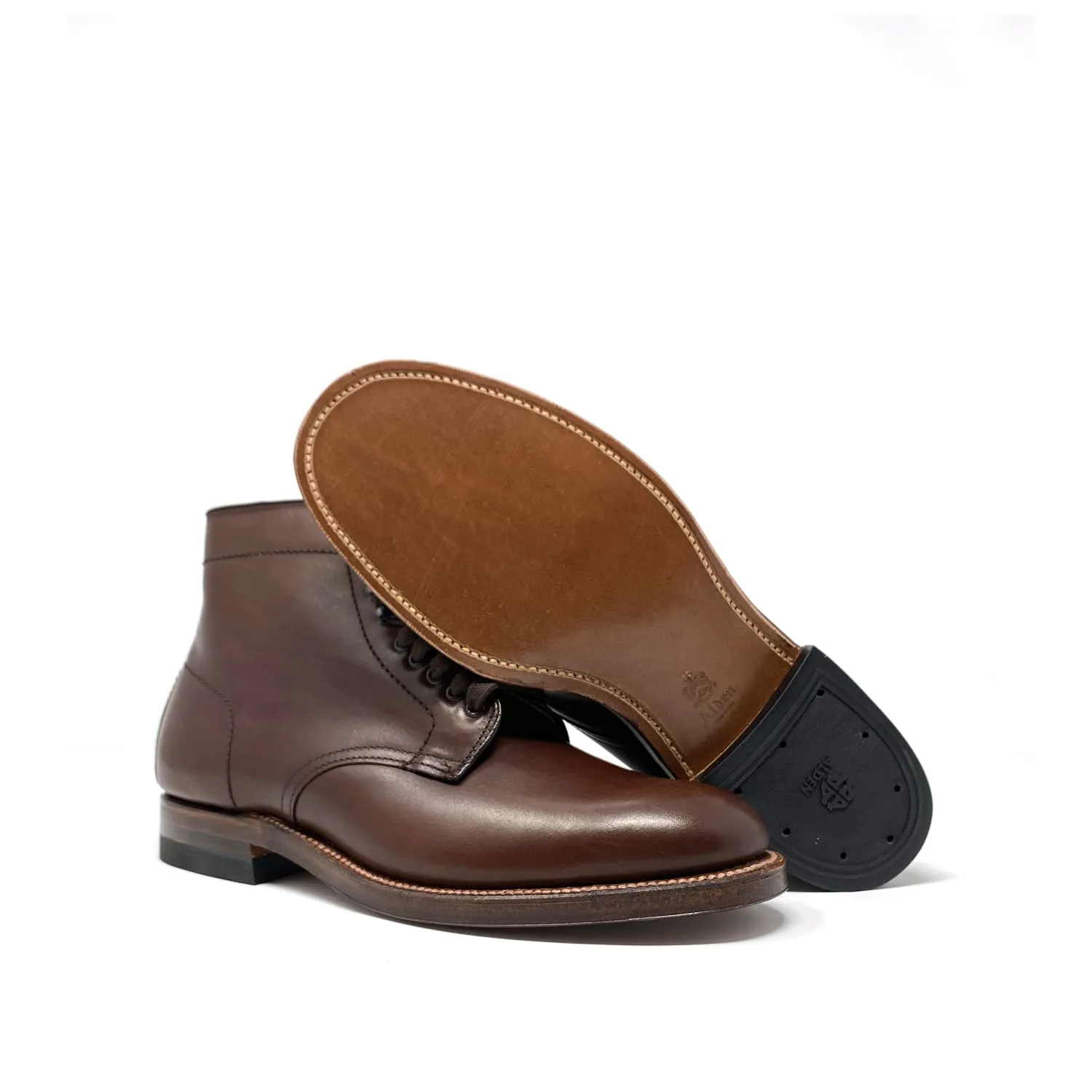 Alden x Snake Oil Provisions "Blinder" Boot Brown Calfskin