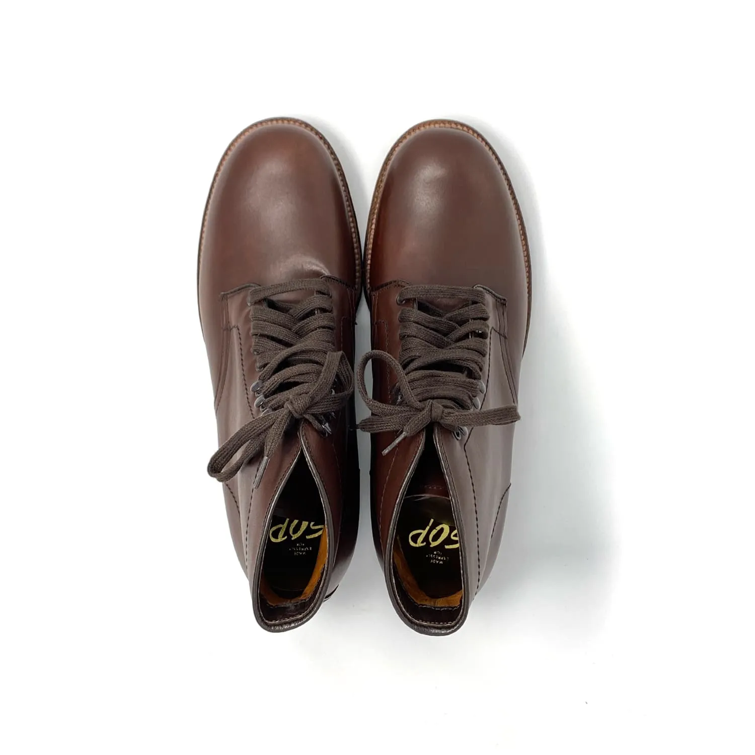 Alden x Snake Oil Provisions "Blinder" Boot Brown Calfskin