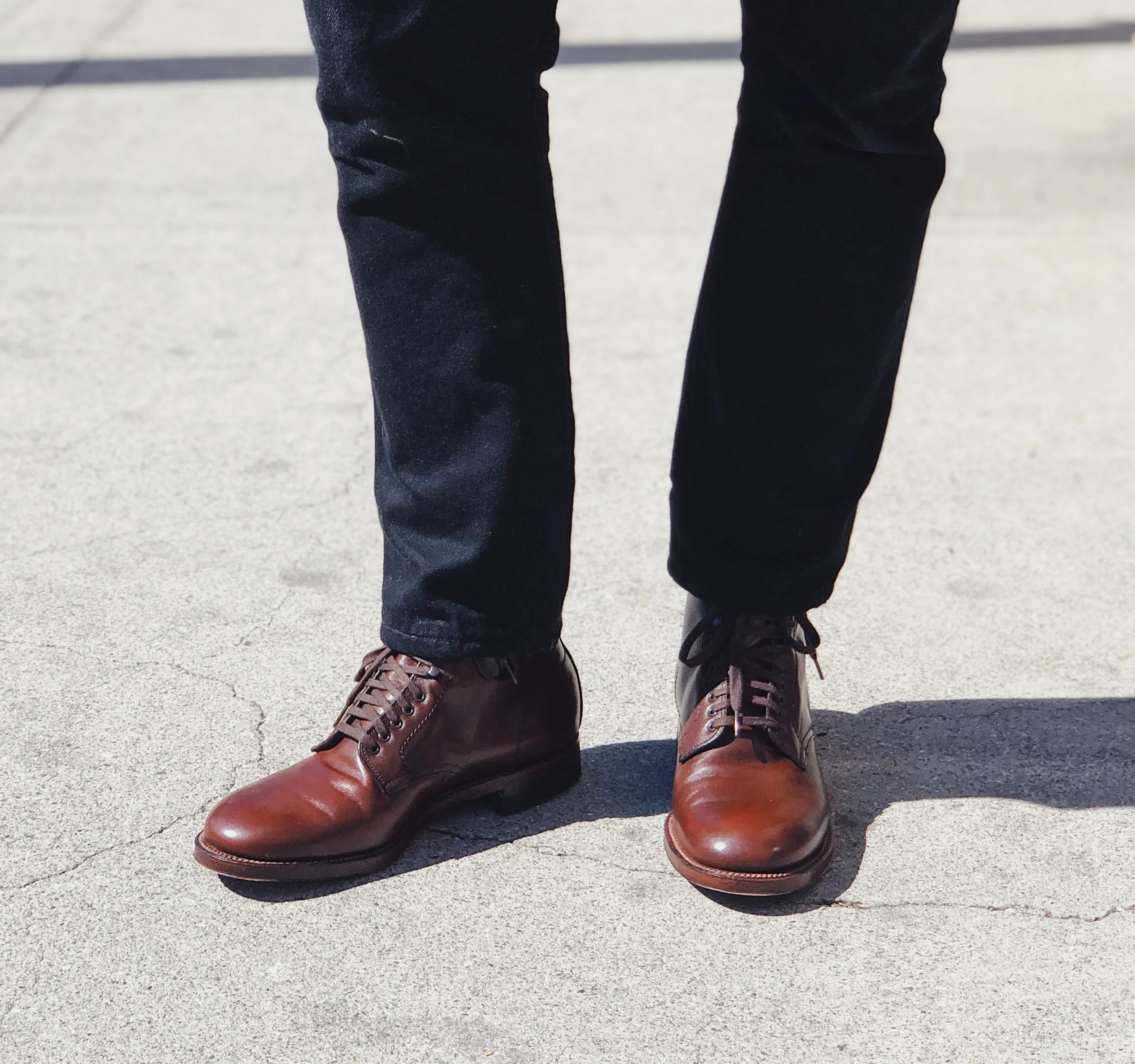 Alden x Snake Oil Provisions "Blinder" Boot Brown Calfskin