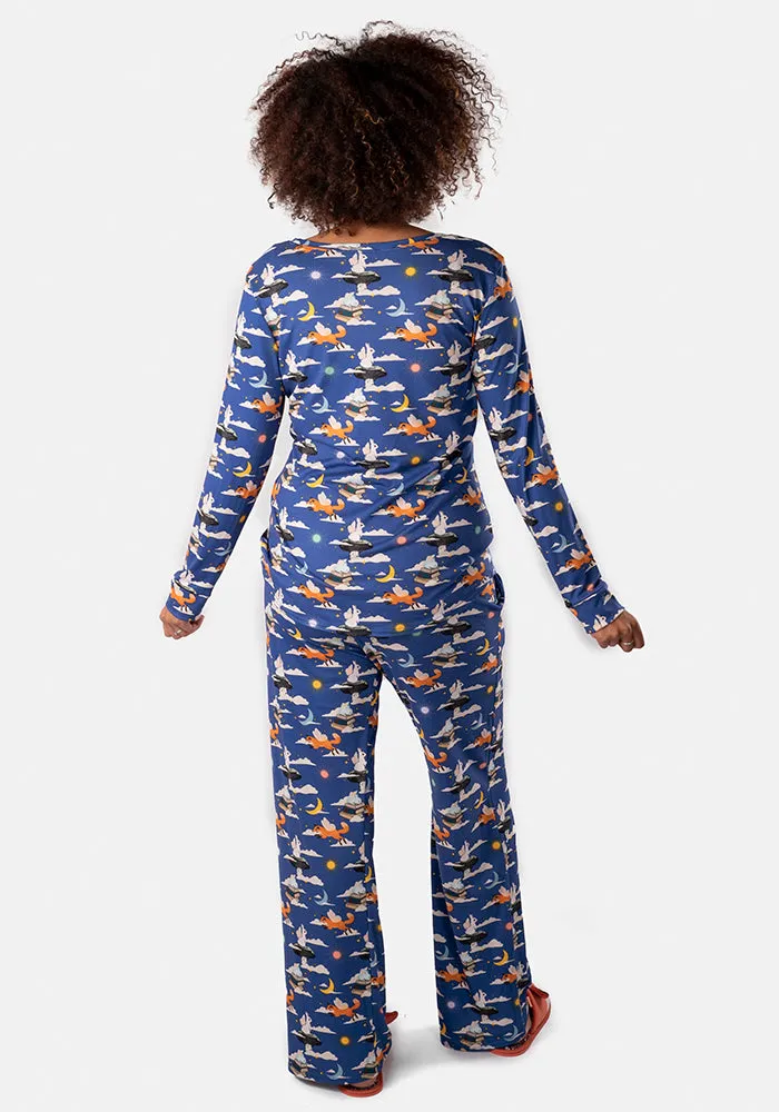 Alessia Dreamy Skies Print Pyjamas Set