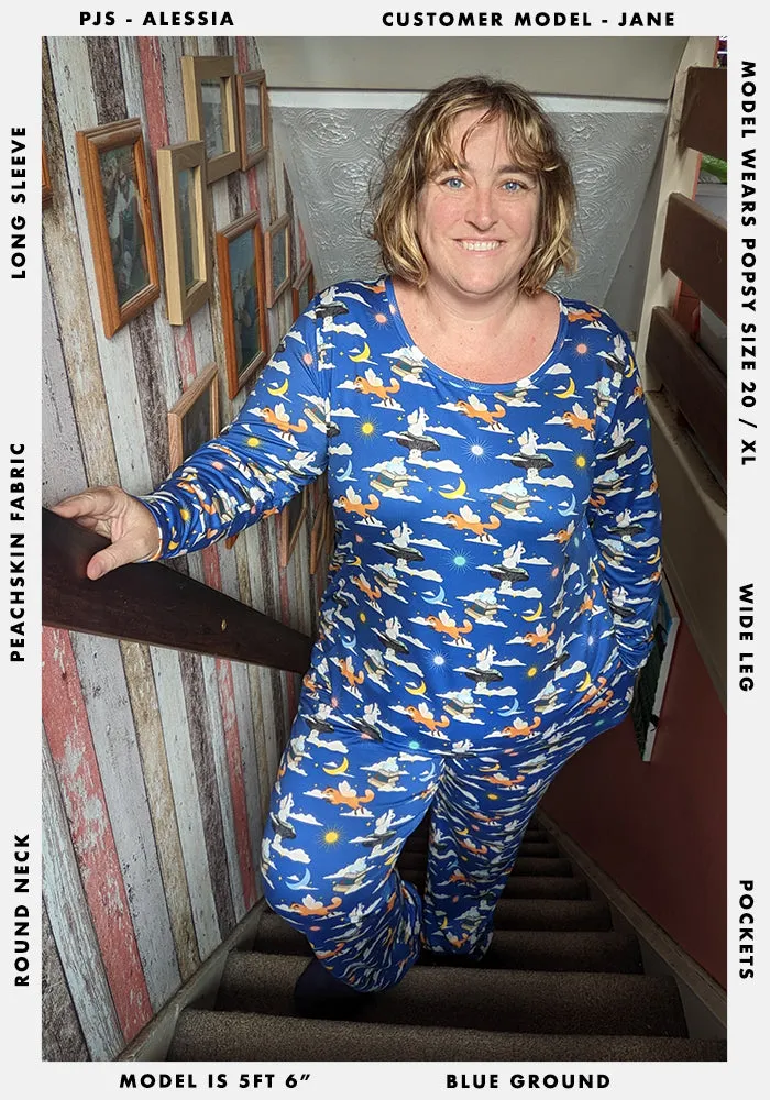 Alessia Dreamy Skies Print Pyjamas Set