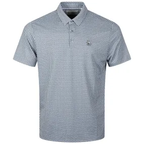 Allover Pete Print Golf Polo Quiet Shade - AW23