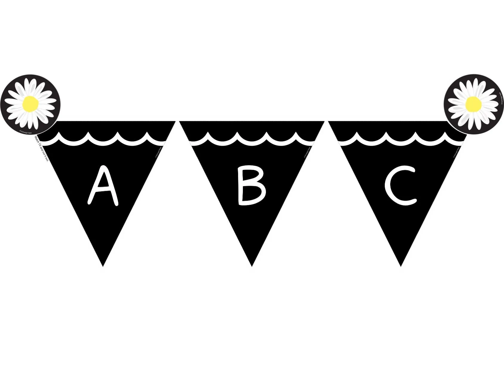 Alphabet Banner | Busy Bees | UPRINT | Schoolgirl Style