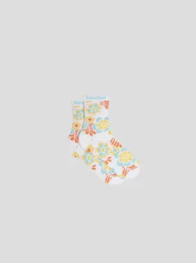 Ankle socks in Flower Power print