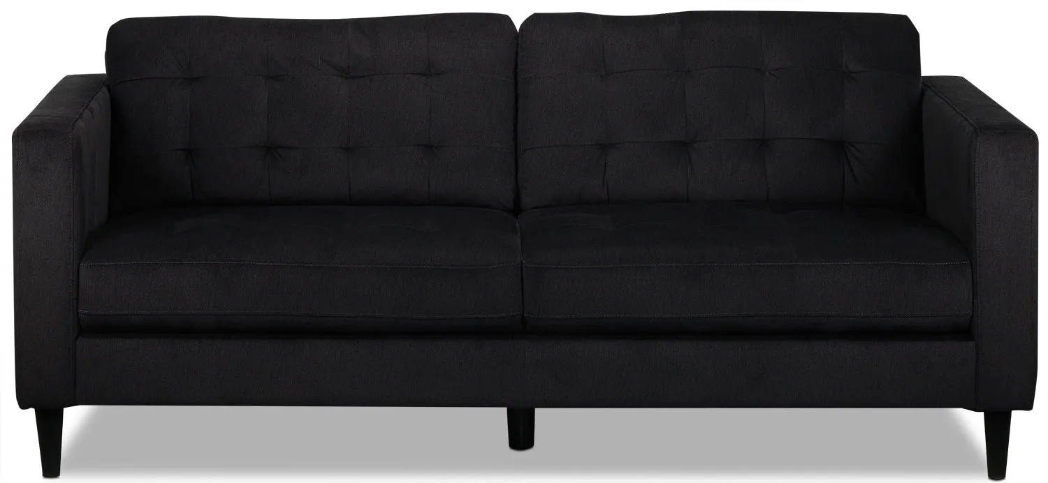 Anthena Polyester Sofa - Charcoal