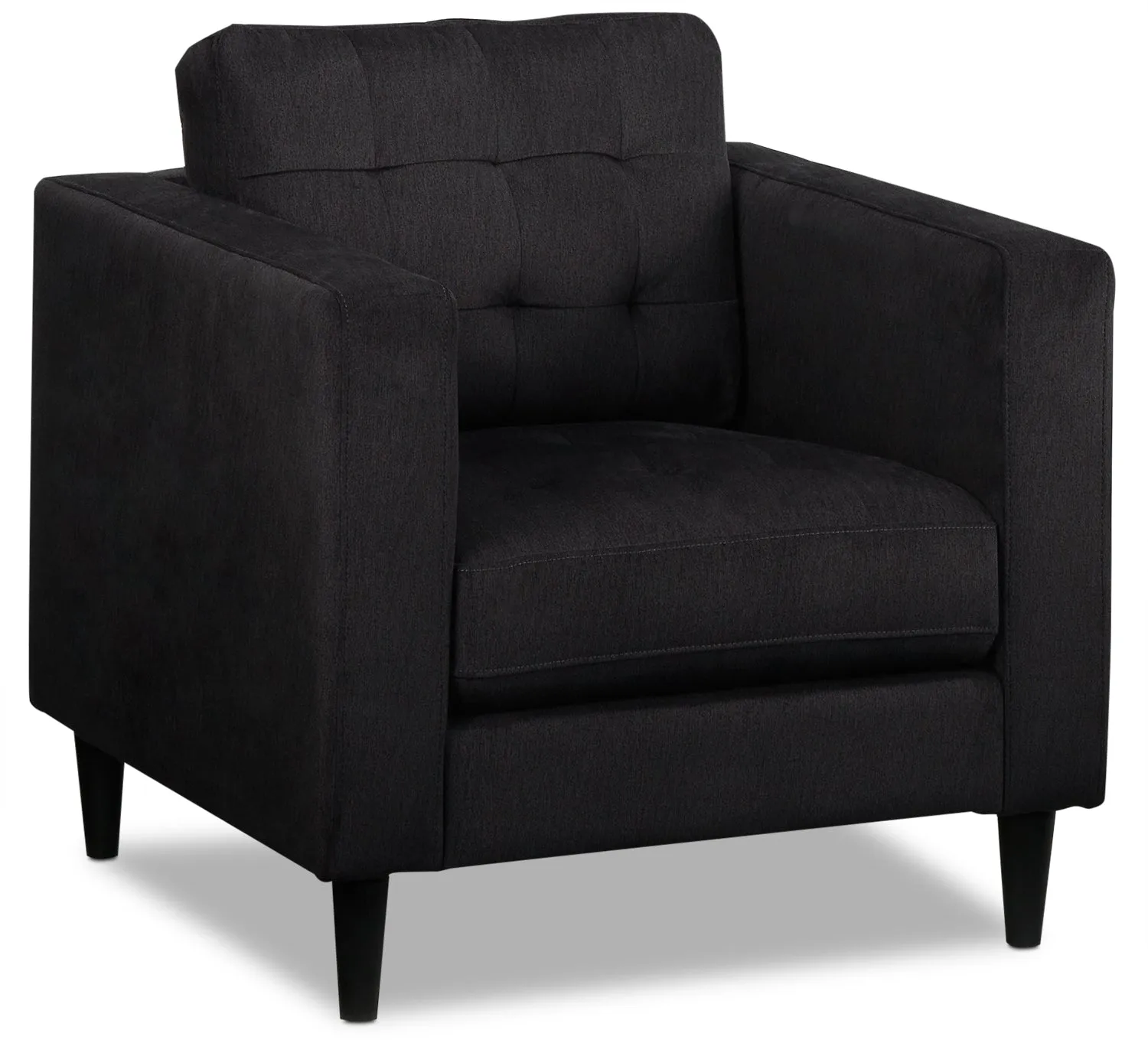 Anthena Sofa and Chair Set - Charcoal