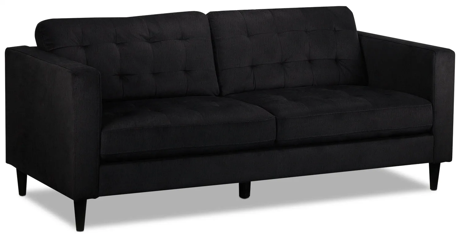 Anthena Sofa, Loveseat and Chair Set - Charcoal