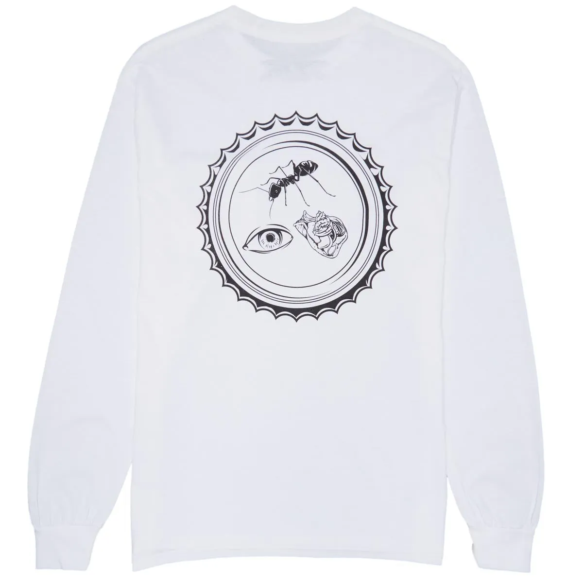 Anti-Hero Bottle Cap Long Sleeve T-Shirt - White/Multi Color