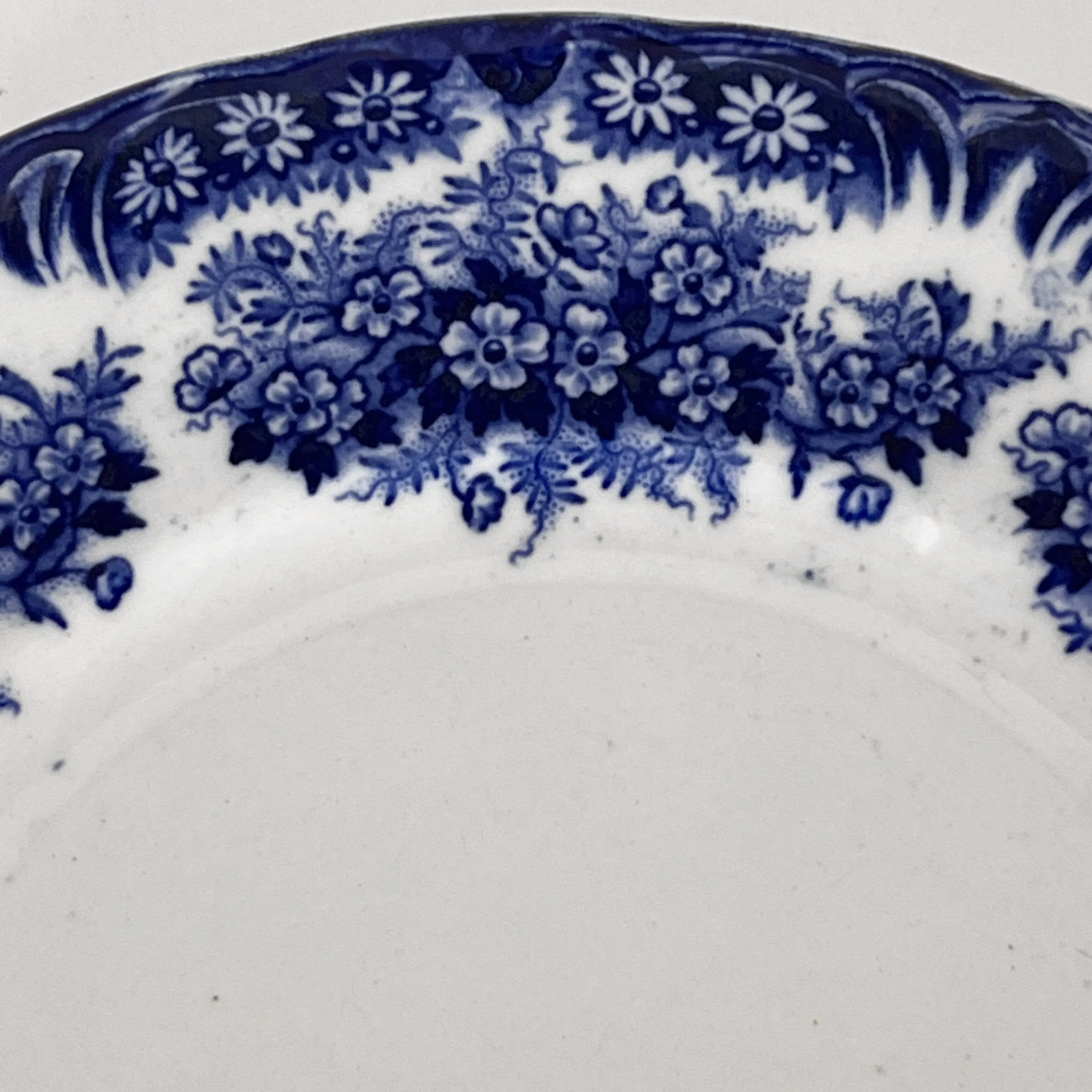 Antique Flow Blue Salad Plates Daisy Pattern Dudson Wilcox & Till Price For One