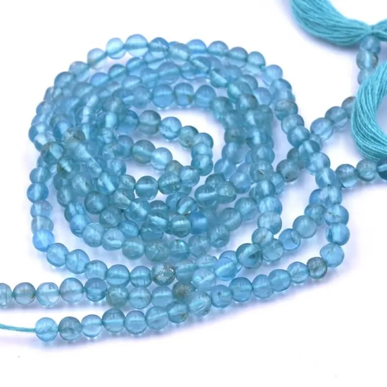 Apatite round bead 3.5mm - hole 0.6mm (1 Strand-33cm)