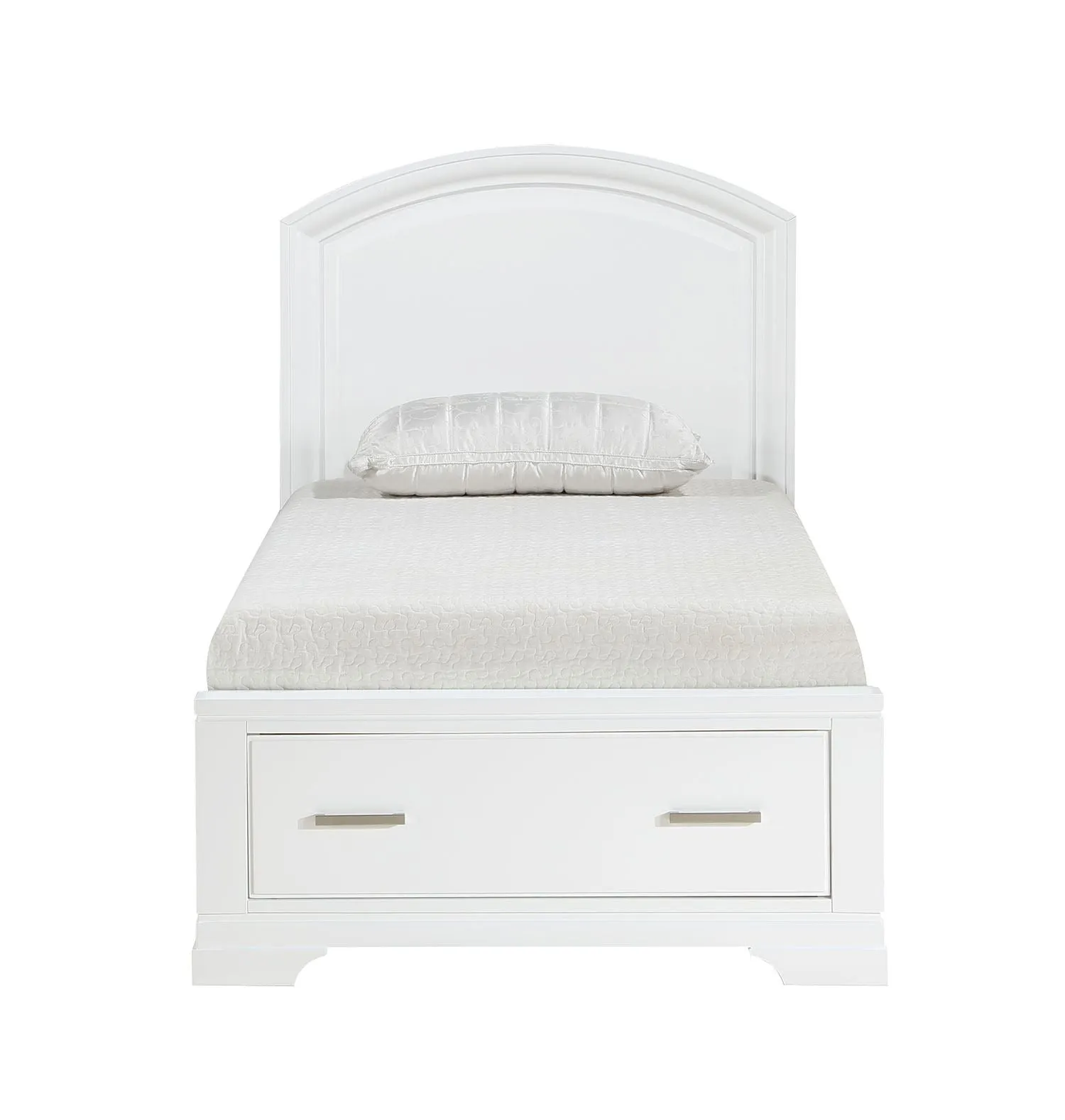 Arista 3-Piece Twin Storage Bed - White