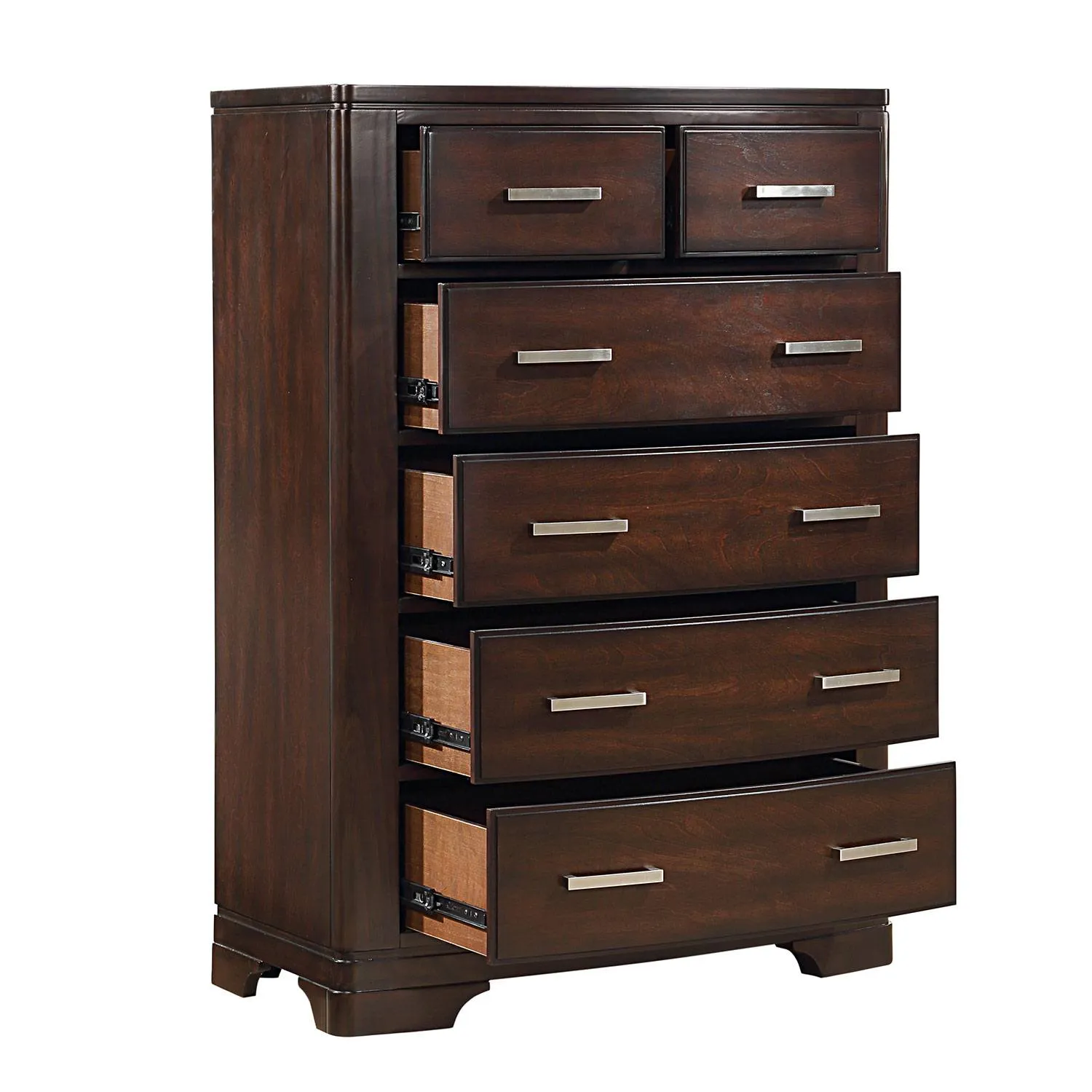 Arista 6-Drawer Chest - Brown Cherry