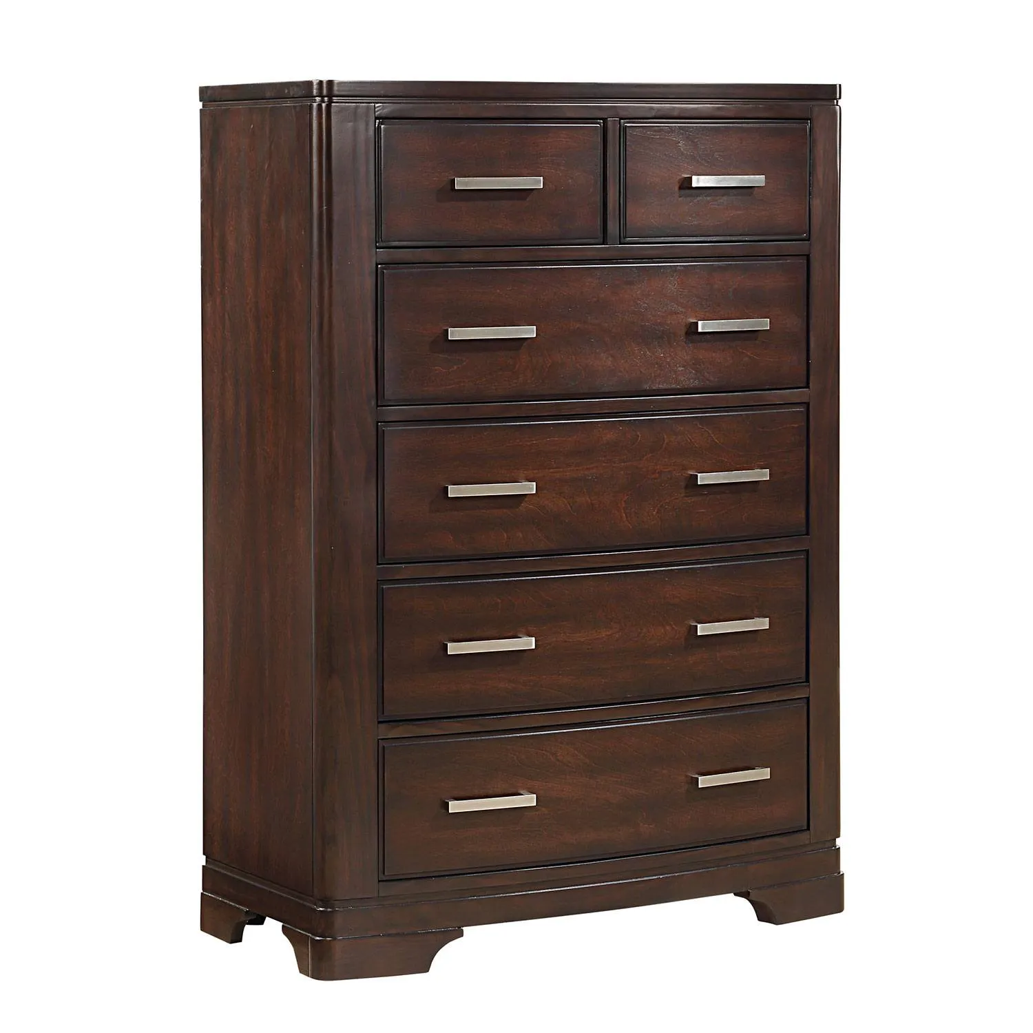 Arista 6-Drawer Chest - Brown Cherry