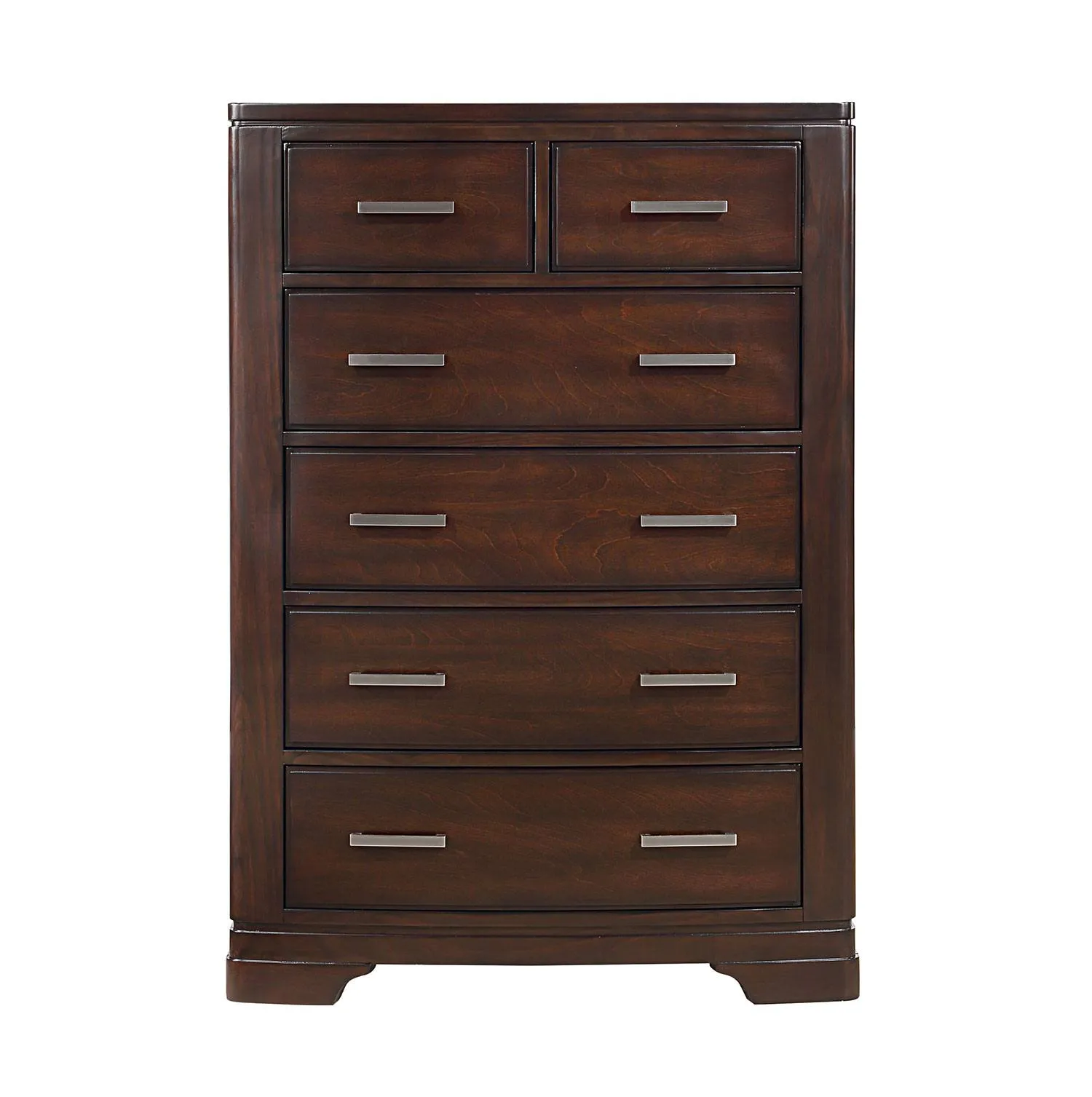 Arista 6-Drawer Chest - Brown Cherry