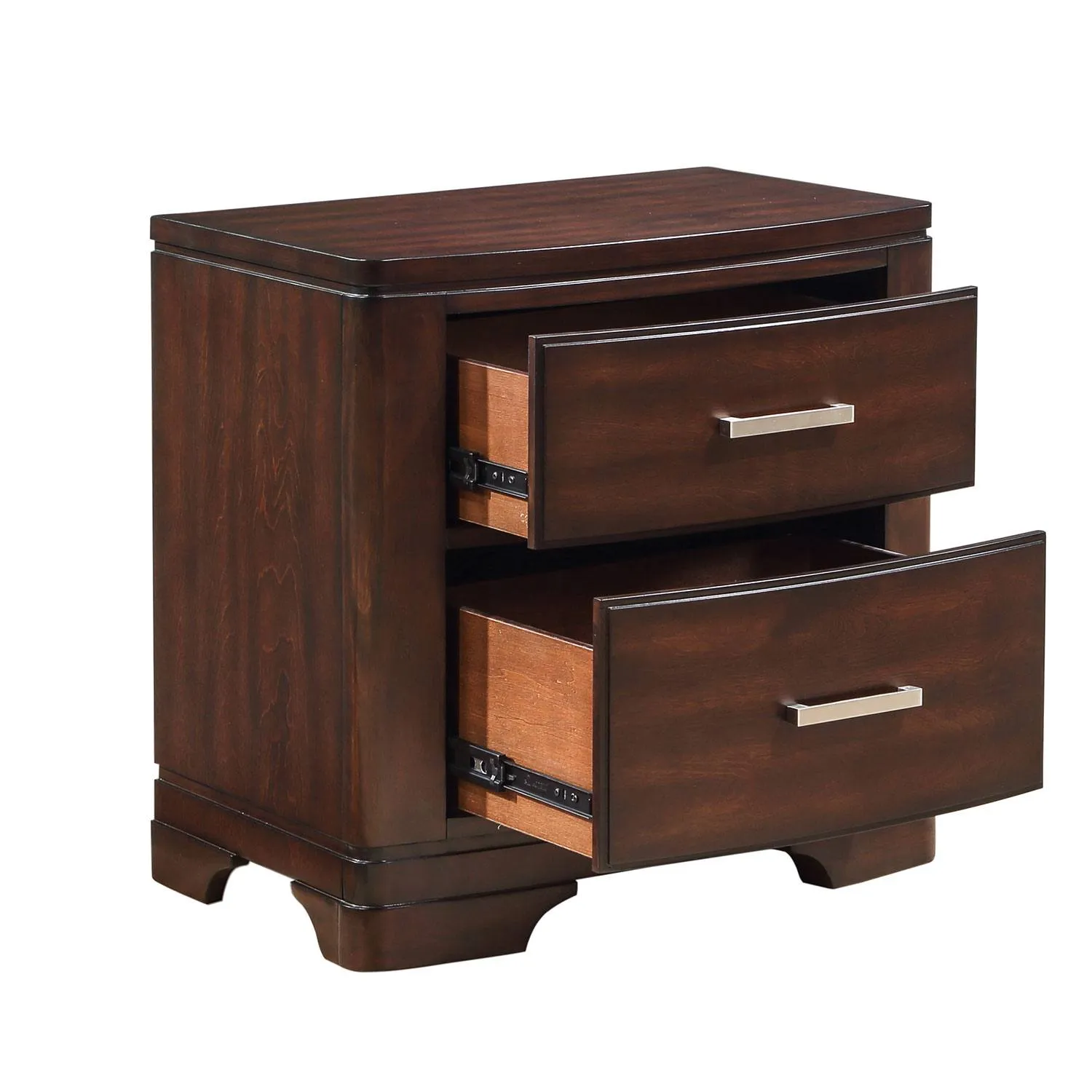 Arista Night Table - Brown Cherry