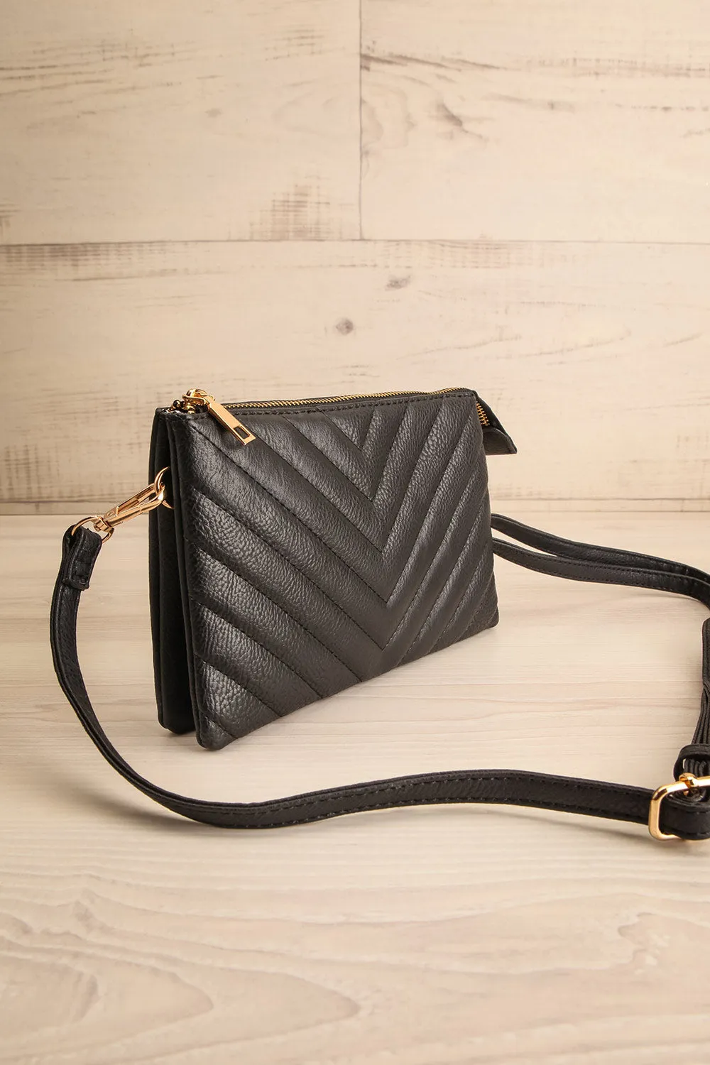 Aspen Black | Crossbody Clutch Bag